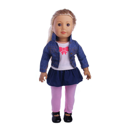 18-Inch American Doll Clothes Set — 43CM Reborn Baby Doll Outfit for Nenuco, Our Generation Dolls, DIY Toys Gift for Girls