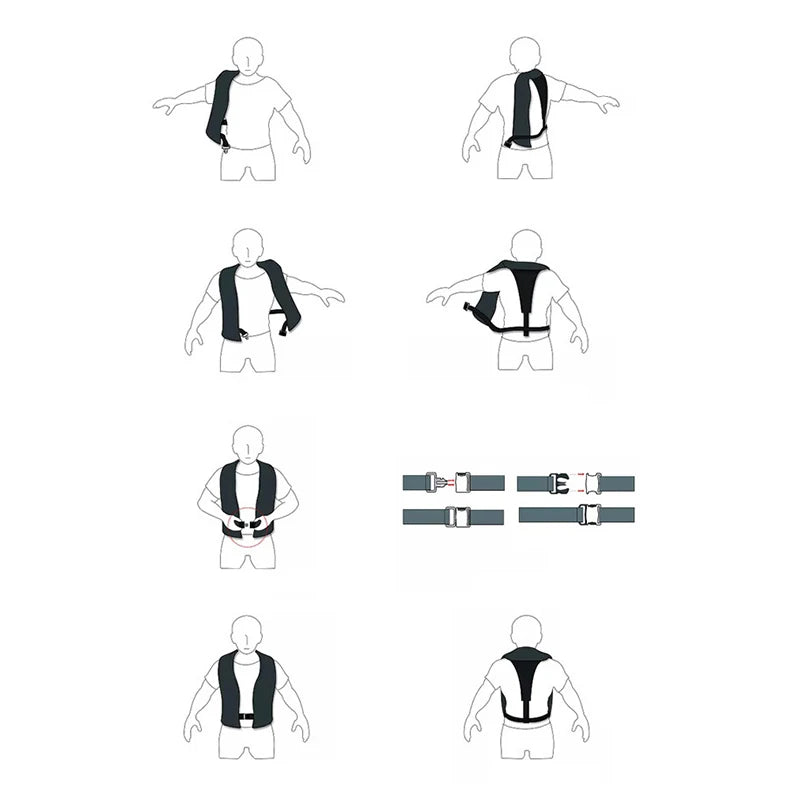 Automatic Inflatable Life Jacket – Professional Swimming, Fishing, Kayak & Water Sports Safety Vest