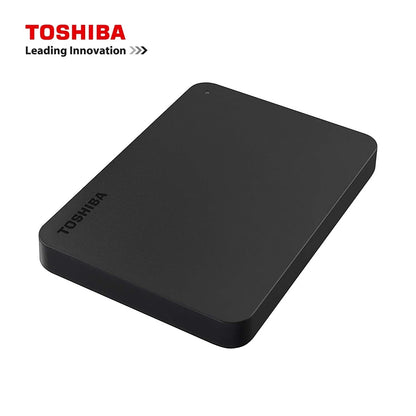 Toshiba Canvio Basics Portable External Hard Drive – USB 3.0 High-Speed Storage (500GB/1TB/2TB/4TB), Slim Black Design