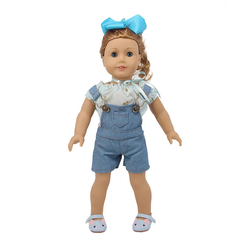 18-Inch American Doll Clothes Set — 43CM Reborn Baby Doll Outfit for Nenuco, Our Generation Dolls, DIY Toys Gift for Girls