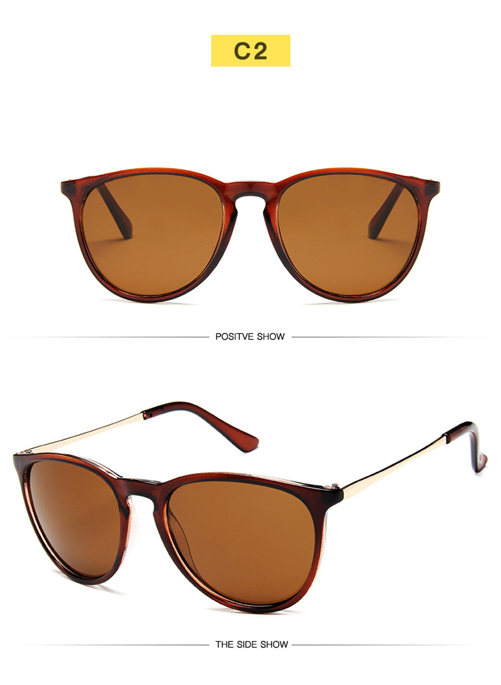 MUSELIFE 2025 Oval Small Sunglasses — Clear UV400 Classic Transparent Shades for Women