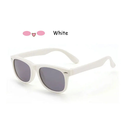 Kids Polarized Sunglasses – Classic Designer UV Protection Eyewear with TAC Lenses & TR90 Flexible Safety Frame for Boys & Girls