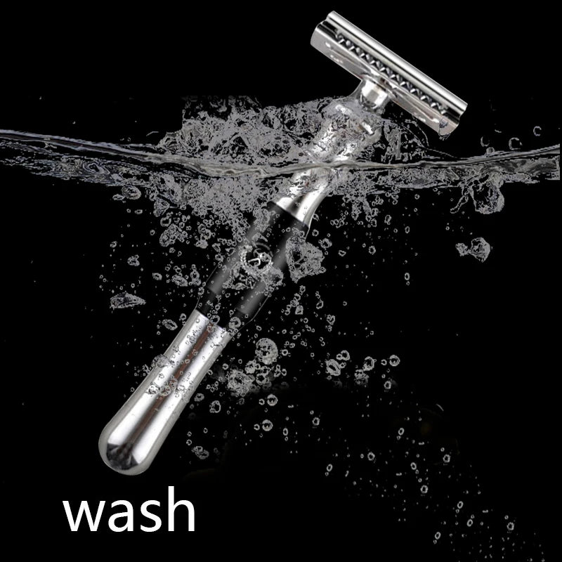 Titan High-Quality Safety Razor for Men – Metal Handle with Replaceable Blade for Precision Shaving