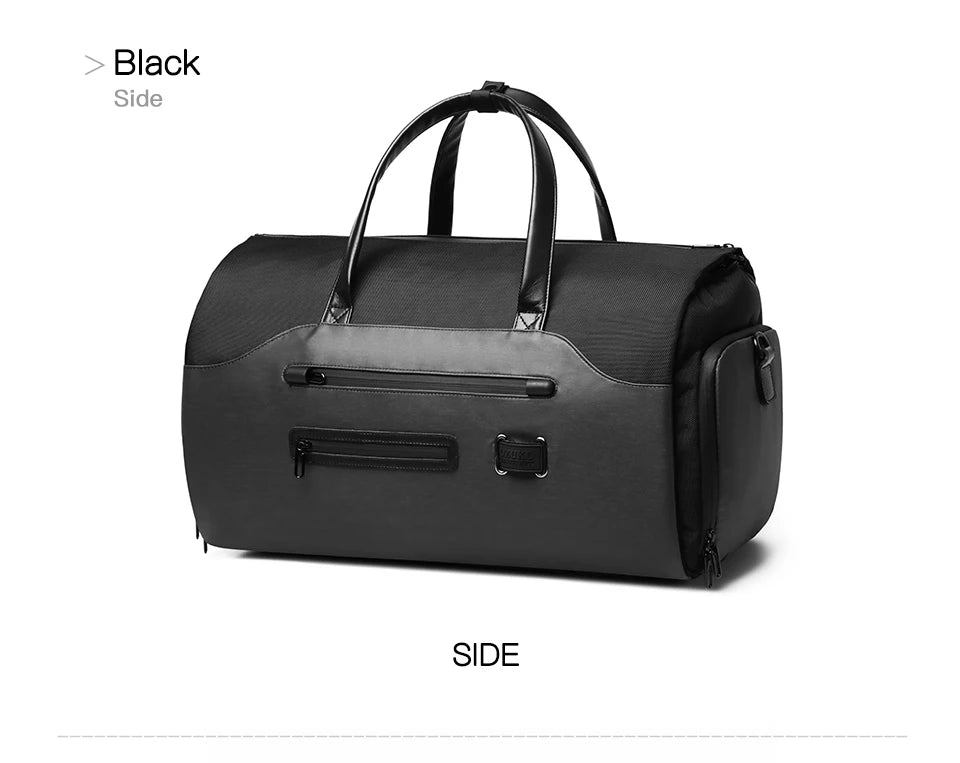 OZUKO Multifunction Men’s Travel Bag – Large Capacity Waterproof Suit Luggage Duffel with Shoe Pocket