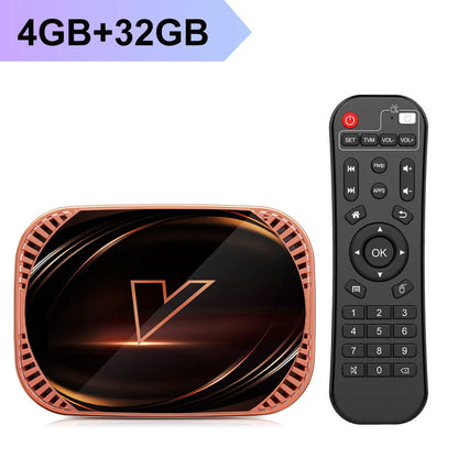 VONTAR X4 Amlogic S905X4 Smart TV Box – Android 11, 4GB RAM, 128GB/32GB/64GB Storage, 4K Media Player, Wifi, BT, AV1