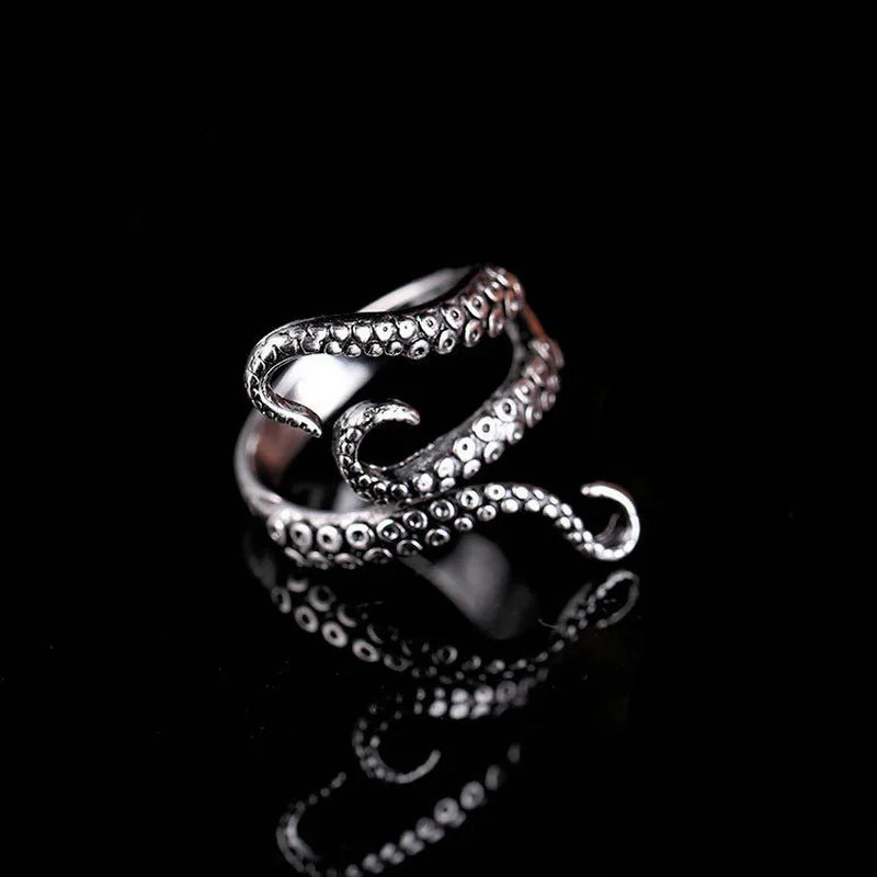 Retro Frog & Toad Animal Rings – Adjustable Silver Color Unisex Statement Rings for Women & Men, Artistic Open Design Gift Jewelry