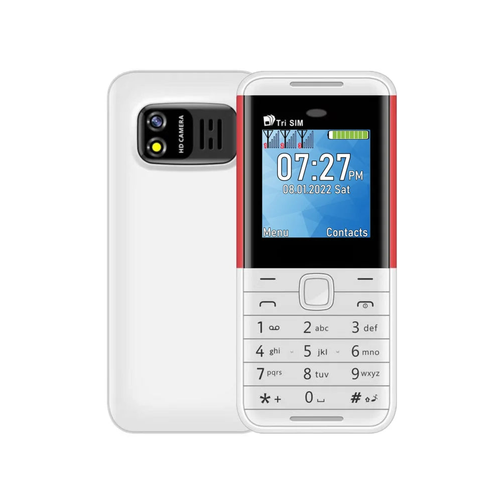 SERVO BM5310 Mini Mobile Phone — 3 SIM, 3-Standby, Auto Call Recorder, Bluetooth, Speed Dial, Magic Voice, 1.3" Display