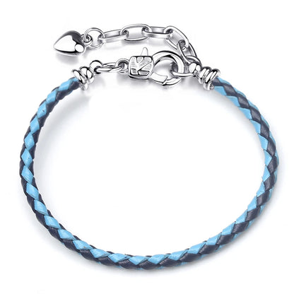 BAOPON 9-Color Leather Charm Bracelet - DIY Chain Jewelry Gift for Women & Girls