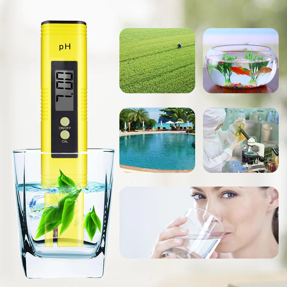 PH & TDS Meter Digital Water Quality Tester - 0-14 PH, 0-9990PPM, LCD Water Purity Analyzer for Aquarium & Filter