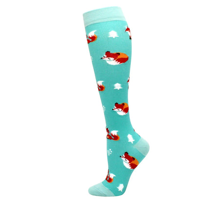 Compression Support Socks for Men & Women – Running Nursing Stockings for Edema, Varicose Veins & Blood Circulation Sports Wear