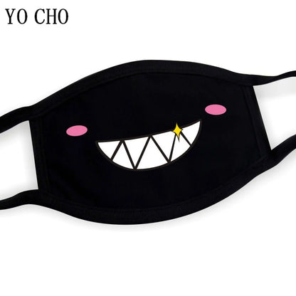 YO CHO Unisex Cotton Dust Mouth Mask – Anime Cartoon Respirator, Warm Mouth Muffle, Perfect Birthday Party Gift