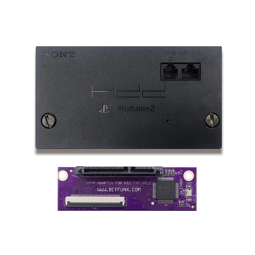 BitFunx SATA Upgrade Board & Hard Drive Adapter Kit for PS2 IDE Hard Drives – Original Network Adapter
