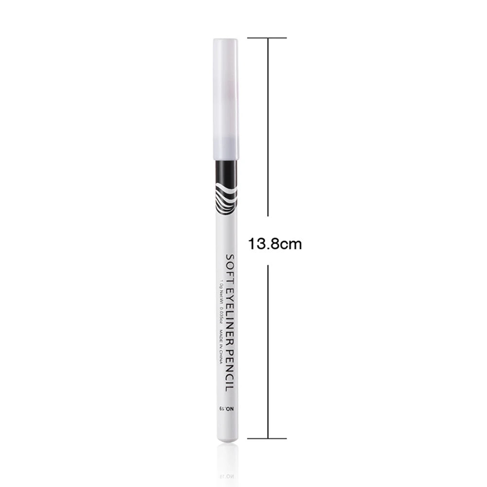 Waterproof White Eyeliner Pencil – Quick-Dry, Long-Lasting No-Bloom Eye Liner Pen for Professional Makeup