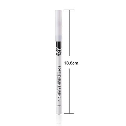 Waterproof White Eyeliner Pencil – Quick-Dry, Long-Lasting No-Bloom Eye Liner Pen for Professional Makeup