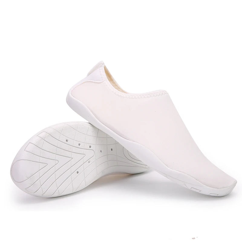 Solid Color Unisex Quick-Drying Aqua Sneakers - Children’s Swimming & Beach Water Shoes, Barefoot Shoes for Women