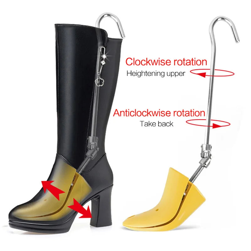 Adjustable Shoe Trees for Boots — Professional Shoe Stretchers & Shapers for Women’s High Heels, Expanders for Upper Widening