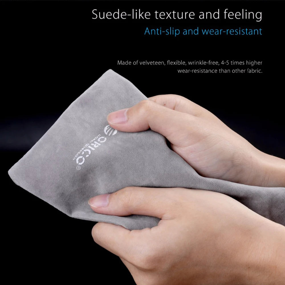 ORICO Soft Storage Bag for Power Bank, USB Charger, External Battery, Mobile Phone, HDD – Gray Travel Pouch Case