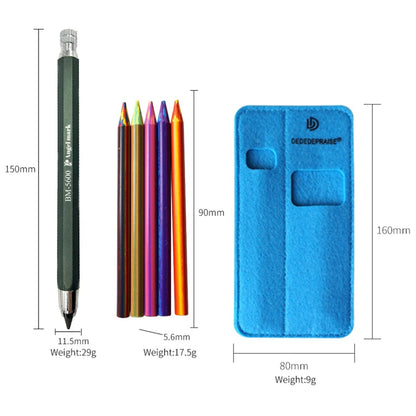 5.6mm Mechanical Pencils & Charcoal Graphite Leads – HB to 14B Soft, Medium, Hard Sketch Drawing Lead Core