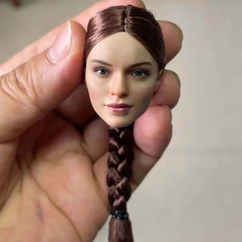 VCF-2052 1/6 Russian Special Forces Female Head Sculpt — Suntan Soldier Head for 12" Action Figure Dolls