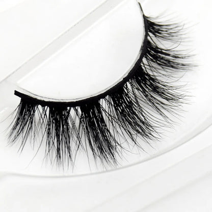 Visofree 3D Mink Eyelashes – Thick Handmade Full Strip Cruelty-Free False Lashes for Makeup M56
