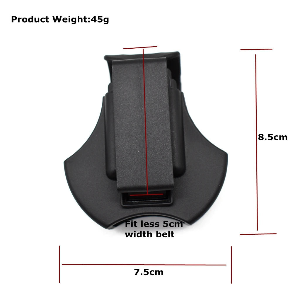 Tactical Hunting Open Top Cuff Case – Fits Standard Handcuffs, 5.5cm Belt, for Airsoft Training and Safety Holster