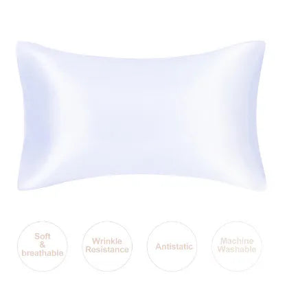 JuwenSilk Mulberry Silk Pillowcase – Silky Satin Natural Silk Pillowcase for Standard & Queen Size Beds