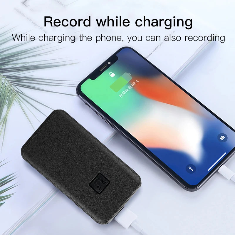 8-64GB Digital Voice Recorder – Hidden Sound-Activated Espia Dictaphone with Magnet, Long-Distance Recording, MP3 & U-Disk