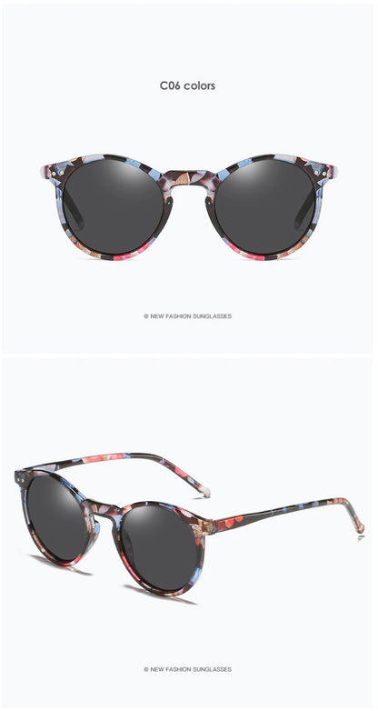 2025 Polarized Retro Round Sunglasses for Men & Women - Designer Vintage UV400 Goggles & Sun Glasses