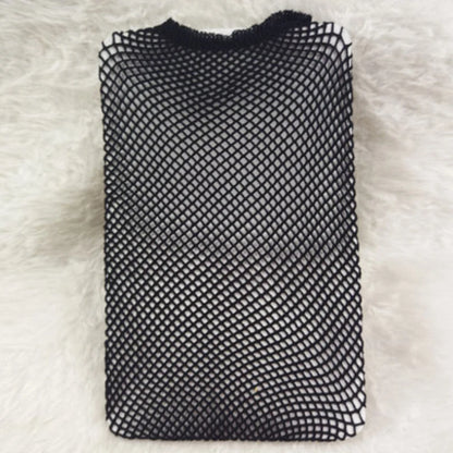 Black Snood Nylon Hairnet Cap – Stretch Mesh Wig Liner for Women, Elastic Material for Wig Making Accessories
