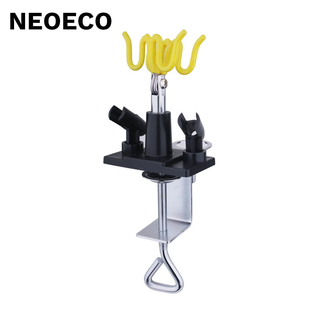 Professional Airbrush Holder Clamp Stand Kit – 4 Mount Spray Gun Tabletop Station with 360° Swivel Tilt