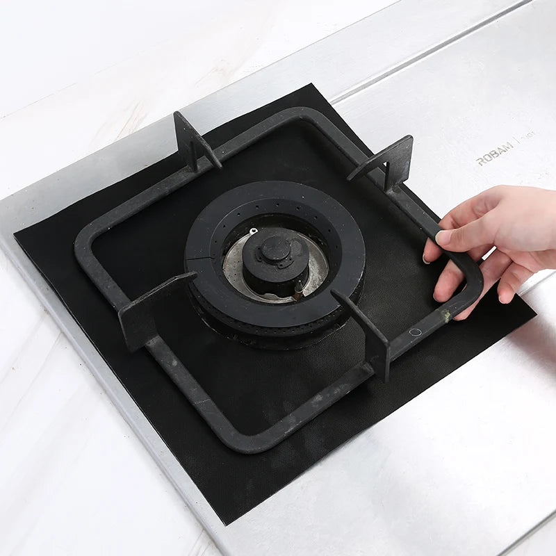 Gas Stove Protector Mats – 1/4/6/8PCS Cooker Liner for Kitchen Stovetop Cleaning