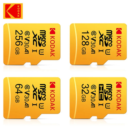 Original KODAK Micro SD Card — 32GB/64GB/128GB/256GB UHS-I U3 4K Storage