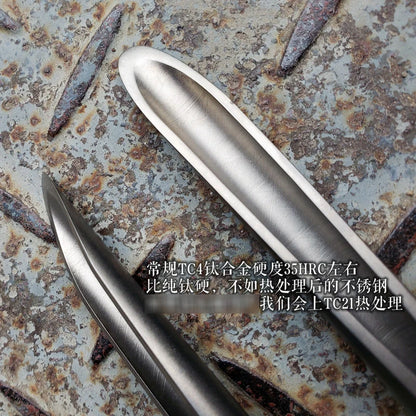 EDC Titanium Alloy Crowbar — Multifunction Outdoor Camping Hand Tool