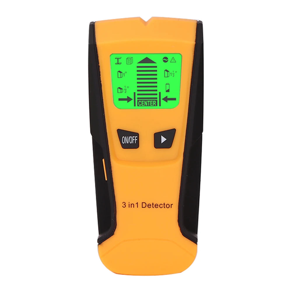 3-in-1 Wall Metal Detector – Professional Deep Scan for Metal, Wood Studs, AC Voltage & Live Wires