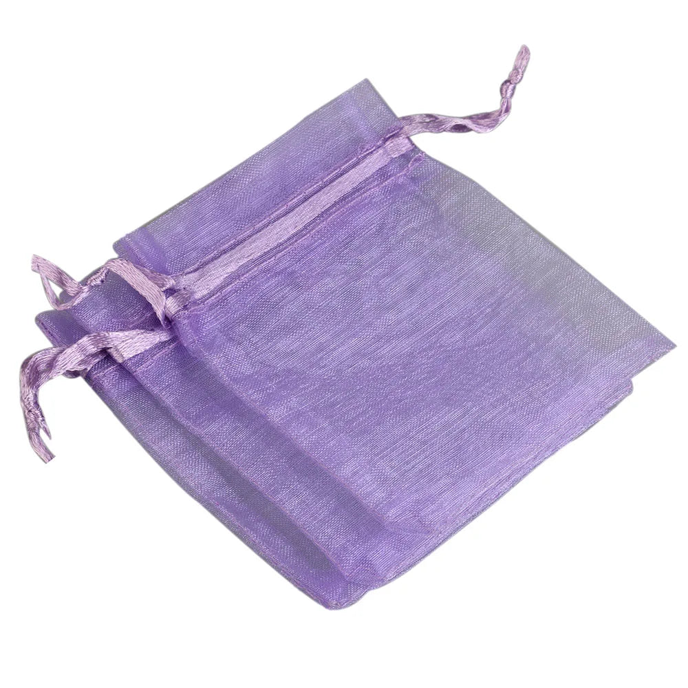 Organza Gift Bags - 50/100pcs Drawstring Jewelry Pouches 24 Colors for Wedding Christmas Candy Gift Packaging