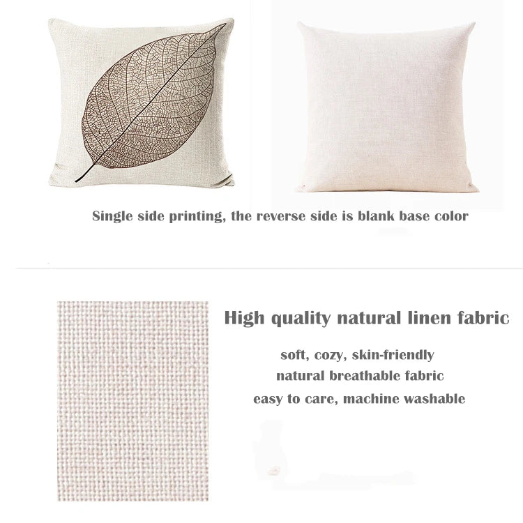 Bohemian Linen Cushion Cover – Multicolor Ethnic Geometric Pattern Decorative Pillow for Living Room Sofa