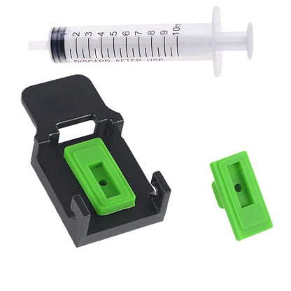 DIY CISS Ink Refill Kit for Canon Printer – Cartridge Clamp, Cleaning & Absorption Clip Set with 10ml Syringe & Needles Tools