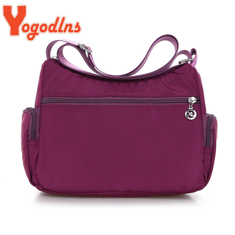 Yogodlns Oxford Waterproof Shoulder Bag – Women’s Casual Crossbody, Large Capacity Multifunction Messenger & Shopping Handbag