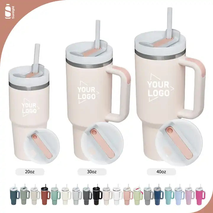 H2.0 Customizable Outdoor  Flowstate Tumbler with Handle - Available in 20oz, 30oz, & 40oz