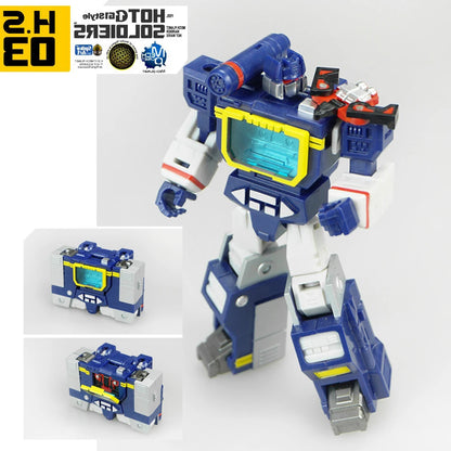 MFT HS-03 Soundwave Action Figure - Mini G1 Transformation Robot Toy With Laserbeak Collectible Gift