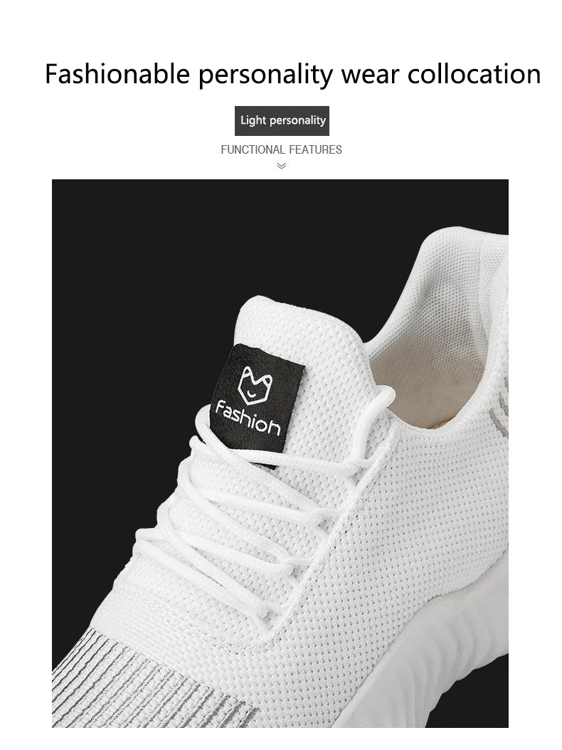 Men's White Sneakers – Casual Walking & Running Shoes, Plus Size 49, Tennis Masculino