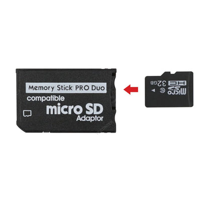 Mini Memory Stick Pro Duo Card Reader | Micro SD TF to MS Card Adapter for PSP