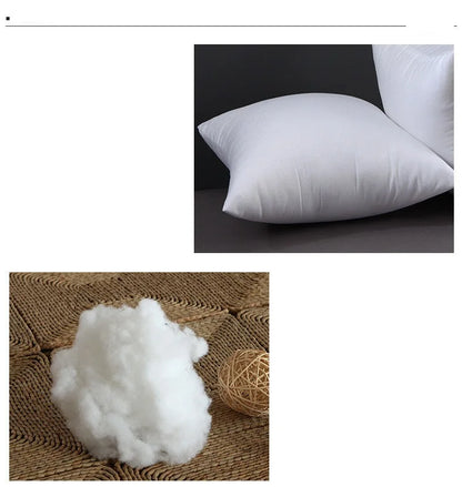 Solid Cushion Core – PP Cotton Filler Pillow for Head, Waist, and Seat, Available in Multiple Sizes (30x30cm to 65x65cm)