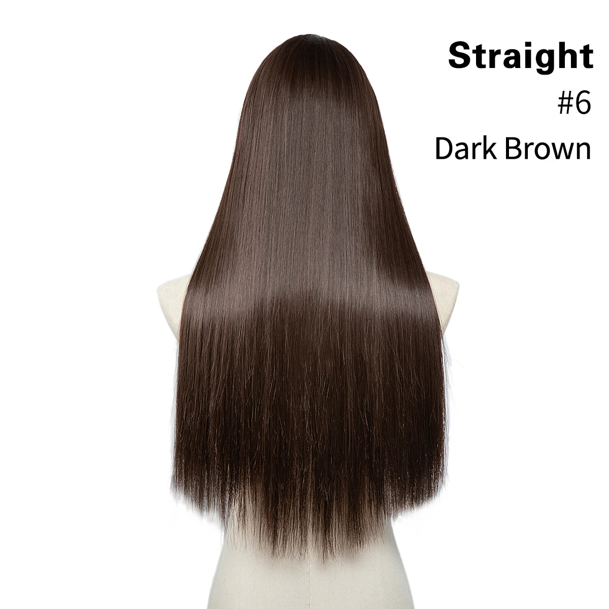 Synthetic U-Part Clip-in Hair Extensions – Long, Straight, Thick Blonde Hairpieces (16, 20, 24 Inch)