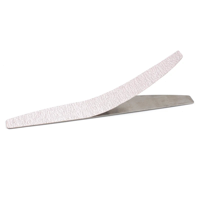 100Pcs Replacement Sandpaper Nail Files - Metal Handle, Removable Buffer, 100/180 Grit Double-Sided Manicure Art Files