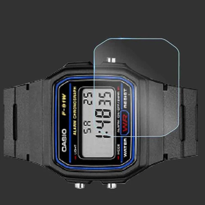 Screen Protector for Casio Watches – Protective Film for DW-5600/5610, B650WC, LA680, F-91W, AEQ-110W & More