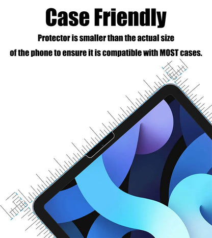 2PCS Tempered Glass Screen Protector for iPad Pro 11/12.9, Air 4/3/2, Mini 6/5/4/3 (2021/2024 Models)