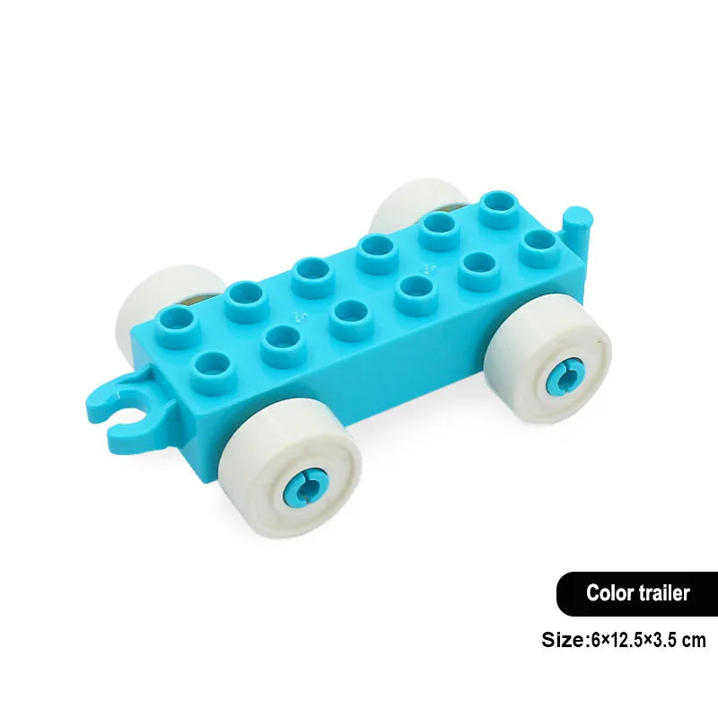 New Large Building Blocks Toys – Cartoon Princess Carriage, Car & Airplane Vehicle Models, Big Bricks Gift for Kids