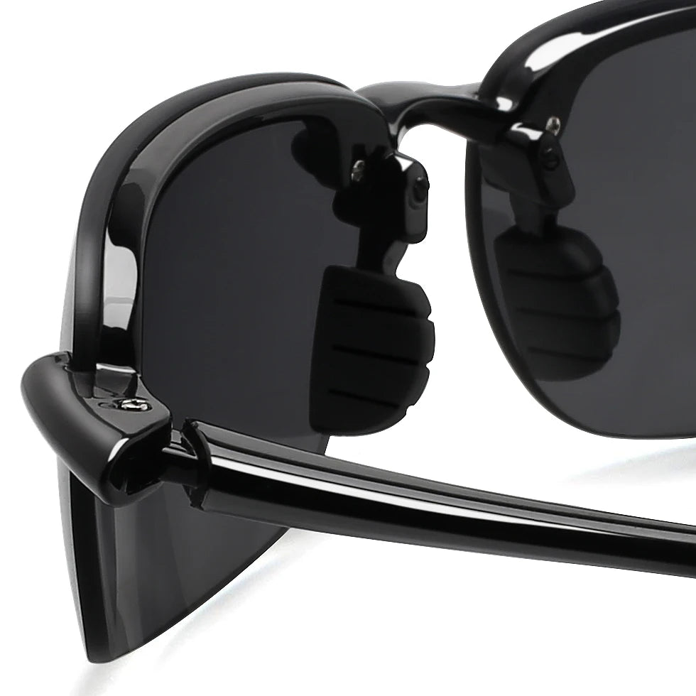 JULI Sports Sunglasses – TR90 Rimless Frame, UV400 Protection for Men & Women, Ideal for Cycling, Running, Fishing, Baseball, and Driving, Model 8001