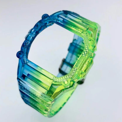 TPU Resin Watch Case and Strap for Casio G-Shock - Replacement Wristband for DW-5600, GW-M5610, M5600 and GLX-5600 Models